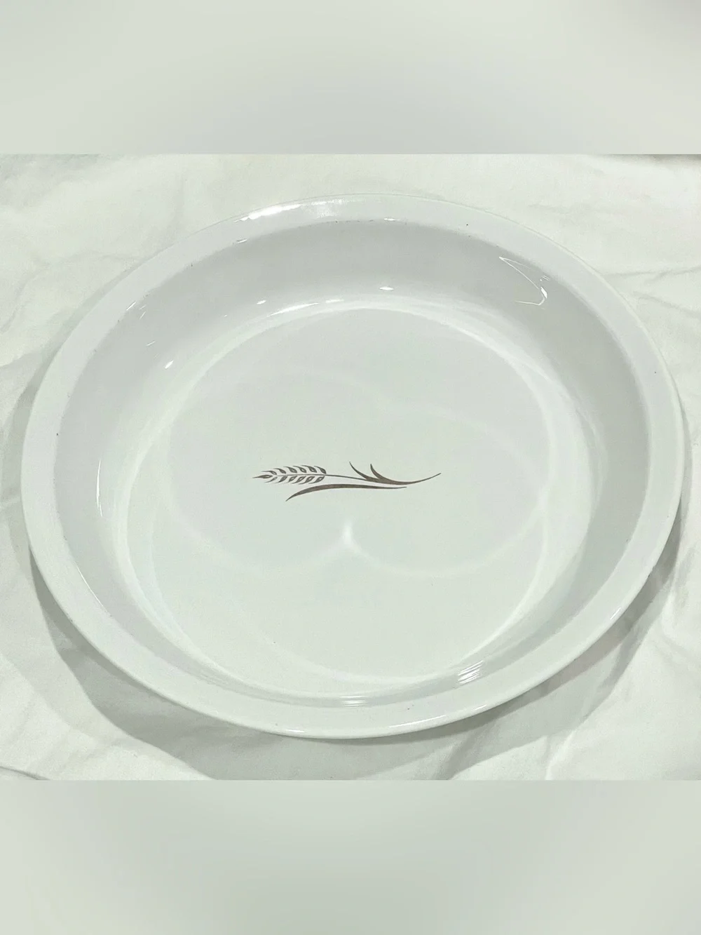 CorningWare “Golden Wheat” Vintage Ceramic 9” Pie Pan Baking Dish | Like New!